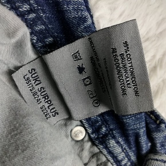 Silver Womens Jeans Suki Surplus Boot Cut Blue Denim Stone Wash Flap Pocket 28 - Picture 15 of 15